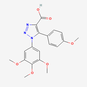 5-(4-methoxyphenyl)-1-(3,4,5-trimethoxyphenyl)-1H-1,2,3-triazole-4-carboxylic acid