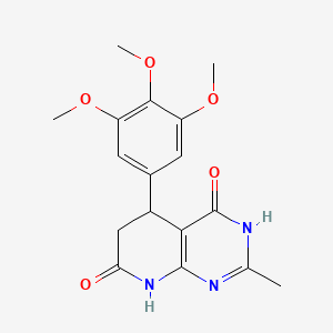 7-hydroxy-2-methyl-5-(3,4,5-trimethoxyphenyl)-5,6-dihydropyrido[2,3-d]pyrimidin-4(3H)-one