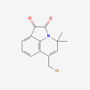 6-(bromomethyl)-4,4-dimethyl-4H-pyrrolo[3,2,1-ij]quinoline-1,2-dione