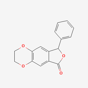 molecular formula C16H12O4 B14942057 8-phenyl-2,3-dihydrofuro[3,4-g][1,4]benzodioxin-6(8H)-one 