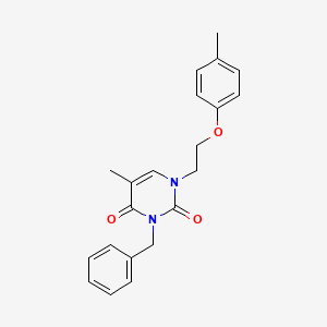 3-Benzyl-5-methyl-1-[2-(4-methylphenoxy)ethyl]pyrimidine-2,4-dione