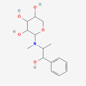 molecular formula C15H23NO5 B14942232 N-(1-hydroxy-1-phenylpropan-2-yl)-N-methylpentopyranosylamine 