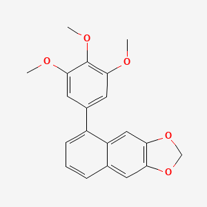 molecular formula C20H18O5 B14942238 5-(3,4,5-Trimethoxyphenyl)naphtho[2,3-d][1,3]dioxole 