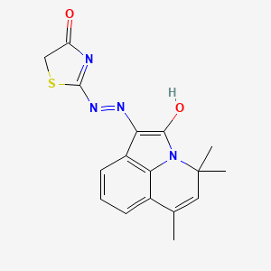 2-{2-[4,4,6-Trimethyl-2-oxo-4H-pyrrolo[3,2,1-IJ]quinolin-1(2H)-yliden]hydrazino}-1,3-thiazol-4(5H)-one