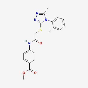 methyl 4-[({[5-methyl-4-(2-methylphenyl)-4H-1,2,4-triazol-3-yl]sulfanyl}acetyl)amino]benzoate