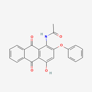 N-(4-hydroxy-9,10-dioxo-2-phenoxy-9,10-dihydroanthracen-1-yl)acetamide