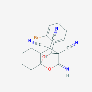 2-(2-bromophenyl)-10-iminotetrahydro-8a,3-(epoxymethano)chromene-3,4,4(2H,4aH)-tricarbonitrile