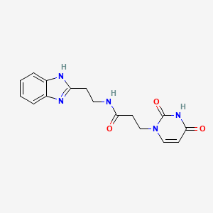 N-[2-(1H-benzimidazol-2-yl)ethyl]-3-(2,4-dioxo-3,4-dihydropyrimidin-1(2H)-yl)propanamide