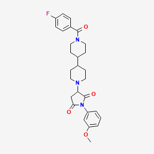 3-[1'-(4-Fluorobenzoyl)-4,4'-bipiperidin-1-YL]-1-(3-methoxyphenyl)pyrrolidine-2,5-dione