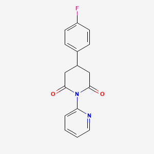 4-(4-Fluorophenyl)-1-(pyridin-2-yl)piperidine-2,6-dione