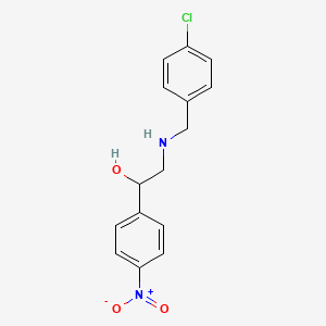 2-([(4-Chlorophenyl)methyl]amino)-1-(4-nitrophenyl)ethanol