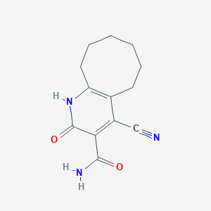 4-Cyano-2-hydroxy-5,6,7,8,9,10-hexahydrocycloocta[b]pyridine-3-carboxamide