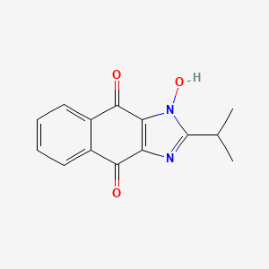 molecular formula C14H12N2O3 B14942540 1-hydroxy-2-(propan-2-yl)-1H-naphtho[2,3-d]imidazole-4,9-dione 