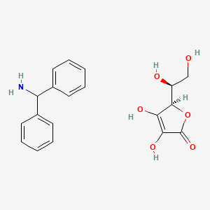 molecular formula C19H21NO6 B1494259 L-Ascorbic acid diphenylmethanamine 