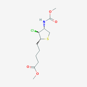 molecular formula C12H20ClNO4S B14942611 methyl 5-{(2R,3S,4R)-3-chloro-4-[(methoxycarbonyl)amino]tetrahydrothiophen-2-yl}pentanoate 