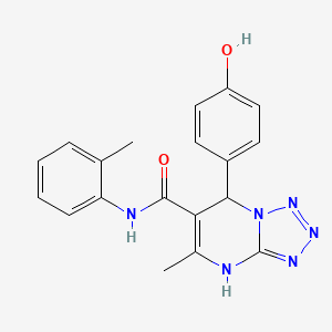 7-(4-hydroxyphenyl)-5-methyl-N-(2-methylphenyl)-4,7-dihydrotetrazolo[1,5-a]pyrimidine-6-carboxamide