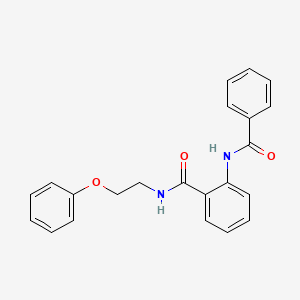 molecular formula C22H20N2O3 B14942624 2-benzamido-N-(2-phenoxyethyl)benzamide 