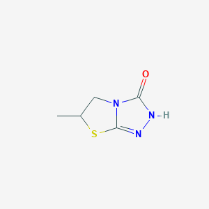 molecular formula C5H7N3OS B14942651 6-methyl-5,6-dihydro[1,3]thiazolo[2,3-c][1,2,4]triazol-3(2H)-one 