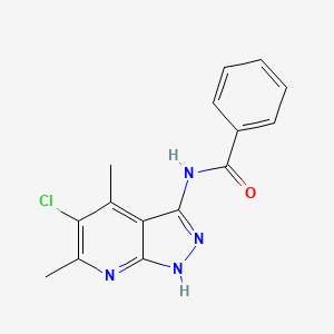 N-(5-chloro-4,6-dimethyl-1H-pyrazolo[3,4-b]pyridin-3-yl)benzamide