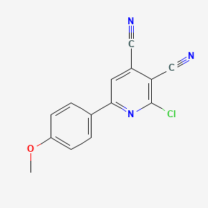 2-Chloro-6-(4-methoxyphenyl)pyridine-3,4-dicarbonitrile