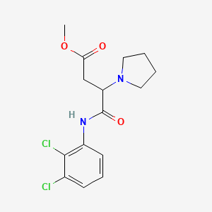 molecular formula C15H18Cl2N2O3 B14942699 Methyl 4-[(2,3-dichlorophenyl)amino]-4-oxo-3-(pyrrolidin-1-yl)butanoate 