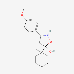 molecular formula C17H25NO3 B14942763 3-(4-Methoxyphenyl)-5-(1-methylcyclohexyl)tetrahydro-5-isoxazolol 