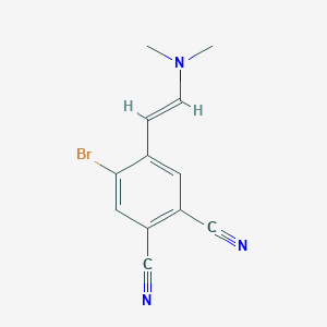 4-bromo-5-[(E)-2-(dimethylamino)ethenyl]benzene-1,2-dicarbonitrile