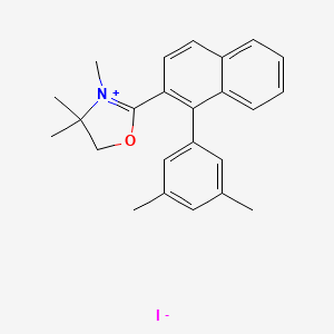 molecular formula C24H26INO B1494277 2-(1-(3,5-Dimethylphenyl)-2-naphthyl)-4,5-DI-H-trimethyloxazolium iod, tech, 75 