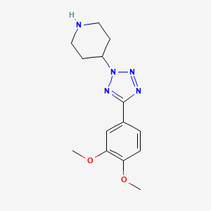 molecular formula C14H19N5O2 B14942785 4-[5-(3,4-dimethoxyphenyl)-2H-tetrazol-2-yl]piperidine CAS No. 887405-54-1