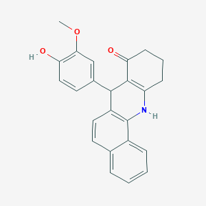 7-(4-hydroxy-3-methoxyphenyl)-7,10,11,12-tetrahydrobenzo[c]acridin-8(9H)-one