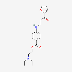 2-(Diethylamino)ethyl 4-{[3-(furan-2-yl)-3-oxopropyl]amino}benzoate