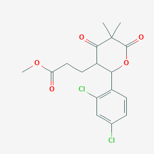 methyl 3-[2-(2,4-dichlorophenyl)-5,5-dimethyl-4,6-dioxotetrahydro-2H-pyran-3-yl]propanoate