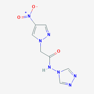 molecular formula C7H7N7O3 B14942866 2-(4-nitro-1H-pyrazol-1-yl)-N-(4H-1,2,4-triazol-4-yl)acetamide 