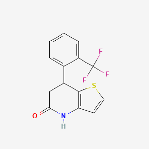 molecular formula C14H10F3NOS B14942877 7-[2-(trifluoromethyl)phenyl]-6,7-dihydrothieno[3,2-b]pyridin-5(4H)-one 