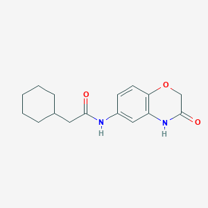 molecular formula C16H20N2O3 B14942897 2-cyclohexyl-N-(3-oxo-3,4-dihydro-2H-1,4-benzoxazin-6-yl)acetamide 