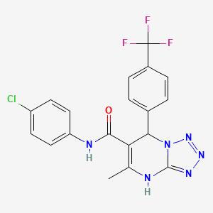 N-(4-chlorophenyl)-5-methyl-7-[4-(trifluoromethyl)phenyl]-4,7-dihydrotetrazolo[1,5-a]pyrimidine-6-carboxamide