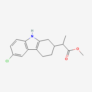 molecular formula C16H18ClNO2 B1494293 Methyl 2-(6-chloro-2,3,4,9-tetrahydro-1H-carbazol-2-yl)propanoate 