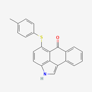 molecular formula C22H15NOS B14942951 5-[(4-methylphenyl)sulfanyl]naphtho[1,2,3-cd]indol-6(2H)-one 