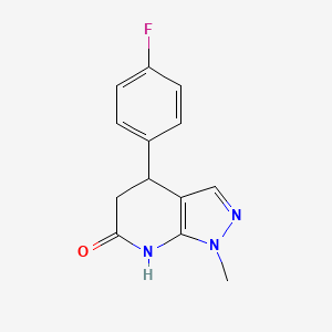 4-(4-fluorophenyl)-1-methyl-1,4,5,7-tetrahydro-6H-pyrazolo[3,4-b]pyridin-6-one