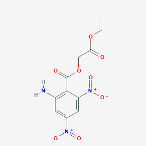 molecular formula C11H11N3O8 B14943003 2-Ethoxy-2-oxoethyl 2-amino-4,6-dinitrobenzoate 