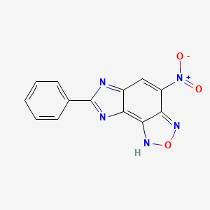 molecular formula C13H7N5O3 B14943029 4-nitro-7-phenyl-8H-imidazo[4,5-e][2,1,3]benzoxadiazole 