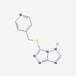 7H-[1,2,4]Triazolo[4,3-b][1,2,4]triazole, 3-[(4-pyridinylmethyl)thio]-