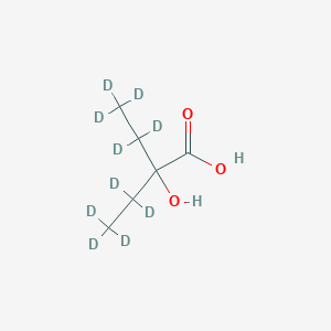 molecular formula C6H12O3 B1494304 2-Ethyl-D5-2-hydroxybutyric-3,3,4,4,4-D5 acid 