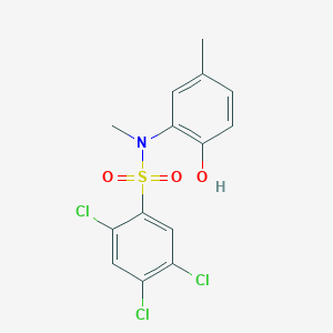 molecular formula C14H12Cl3NO3S B14943050 2,4,5-trichloro-N-(2-hydroxy-5-methylphenyl)-N-methylbenzenesulfonamide 