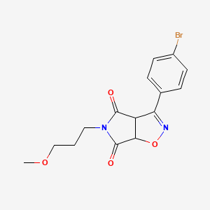 molecular formula C15H15BrN2O4 B14943076 3-(4-bromophenyl)-5-(3-methoxypropyl)-3aH-pyrrolo[3,4-d][1,2]oxazole-4,6(5H,6aH)-dione 