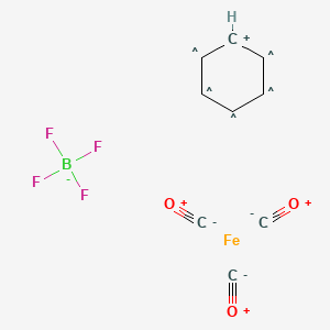molecular formula C9H6BF4FeO3 B1494310 Cyclohexadienyliumiron(0) tricarbonyl tetrafluoroborate 
