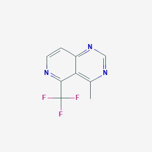 molecular formula C9H6F3N3 B14943116 4-Methyl-5-(trifluoromethyl)pyrido[4,3-d]pyrimidine 