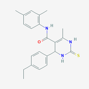 molecular formula C22H25N3OS B14943123 N-(2,4-dimethylphenyl)-4-(4-ethylphenyl)-6-methyl-2-thioxo-1,2,3,4-tetrahydropyrimidine-5-carboxamide 