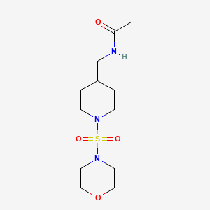 N-{[1-(morpholin-4-ylsulfonyl)piperidin-4-yl]methyl}acetamide