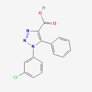 molecular formula C15H10ClN3O2 B14943138 1-(3-chlorophenyl)-5-phenyl-1H-1,2,3-triazole-4-carboxylic acid 